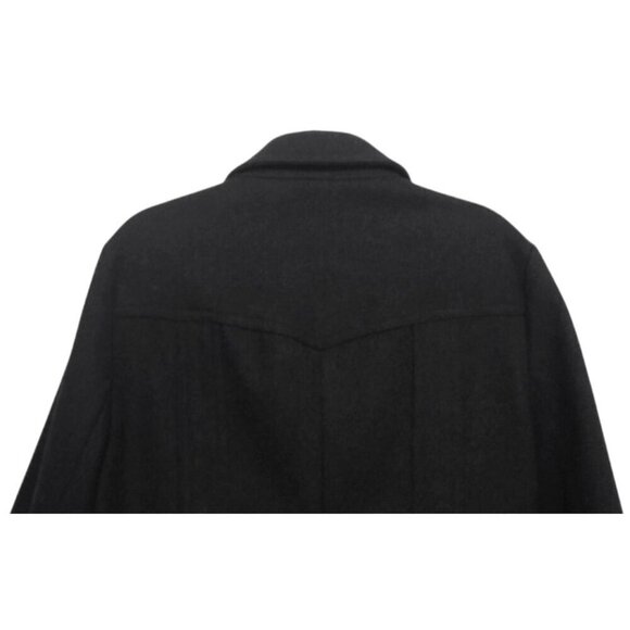 J. CREW Black Wool Belted Coat Classic Single-Breasted - Picture 7 of 12